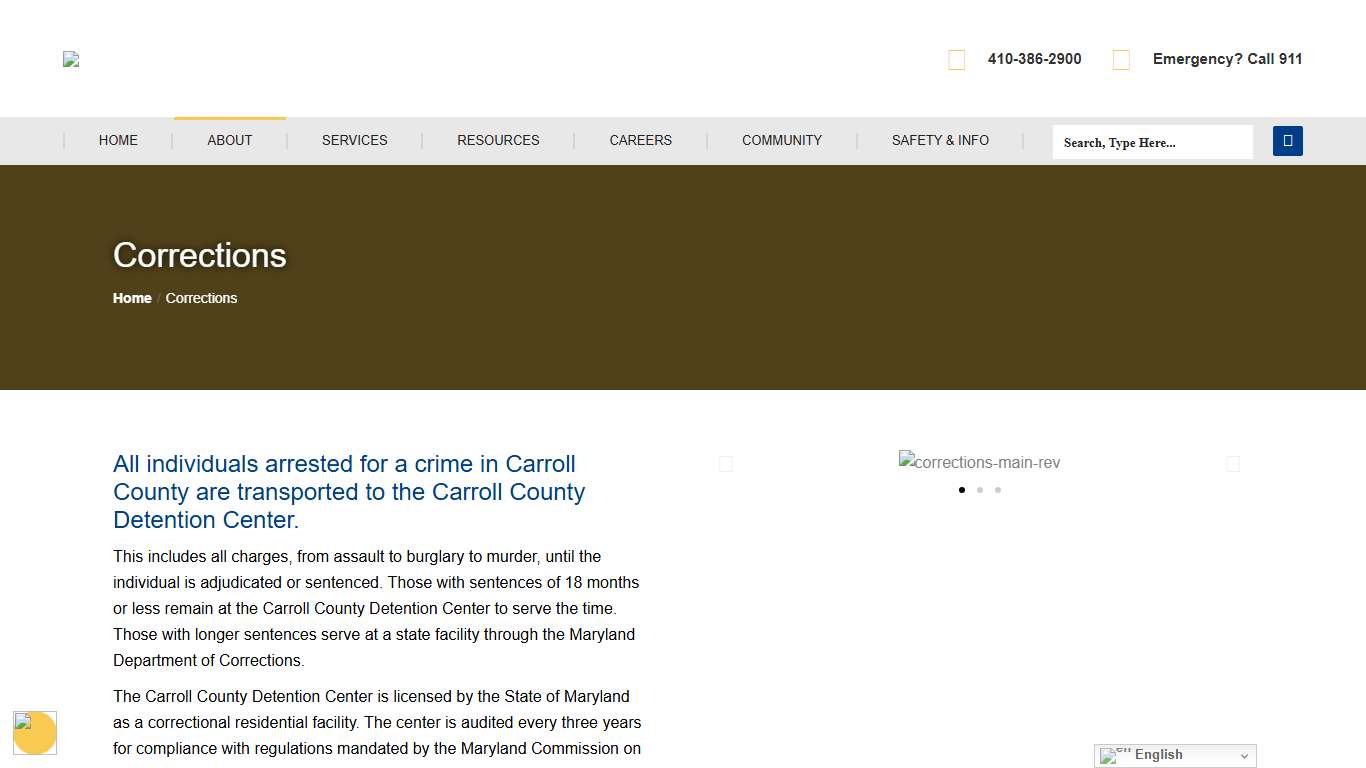 Corrections - Carroll County Sheriff’s Office